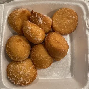 Fried donuts. Simple but yummy.