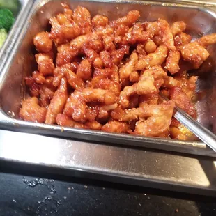 Sesame Chicken.  Pretty Decent.