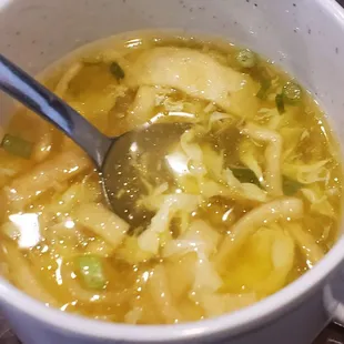 Egg drop soup...my "new" go to soup