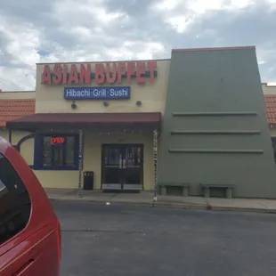 the front of the restaurant