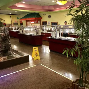 Buffet area...