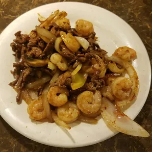 a plate of food on a table