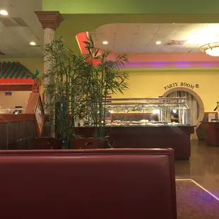 the interior of a restaurant