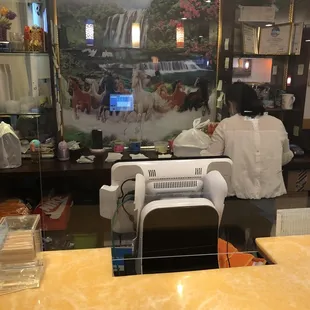 sushi and sashimi, interior