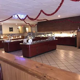 a view of the buffet
