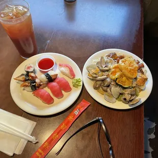 oysters and mussels, food