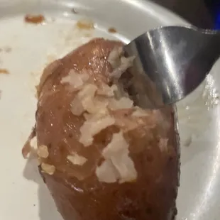 badly prepared potato