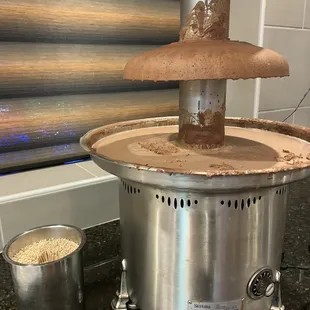 This is the Chocolate Fountain. It's filthy!