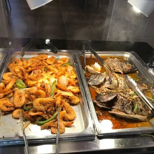 a variety of food items