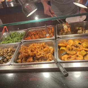 interior, chicken wings and fried chicken