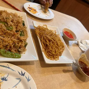 plates of food on a table