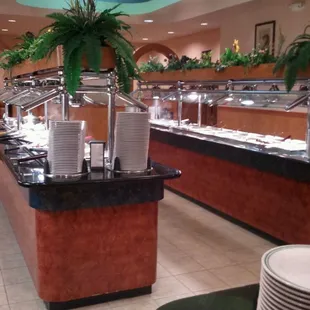 Buffet at Asian Cafe