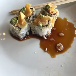 Spicy Cooked Mango Shrimp Rolls!! Yummy!!