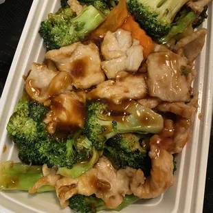 Chicken and broccoli