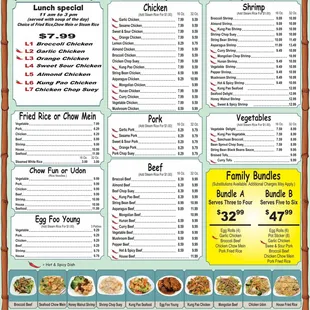 New menu
