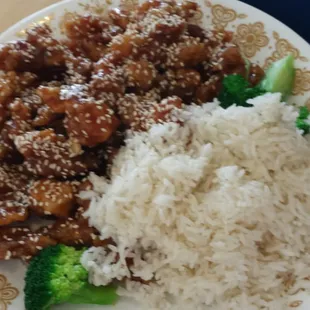 Sesame chicken combo