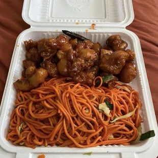 Chow Mein 28. Orange Chicken