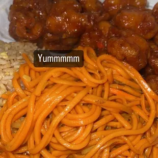 Chef Combo with orange chicken