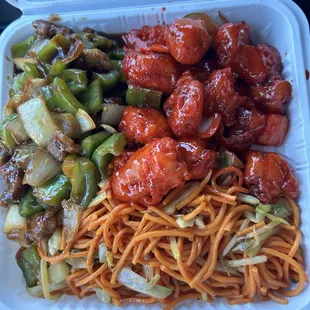 2 Entrees and 1 Side Lunch Special Combo