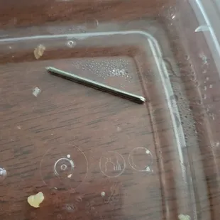 Nail I pulled out of my mouth