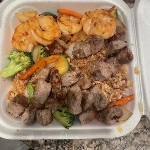 Hibachi Steak &amp; Shrimp Combo