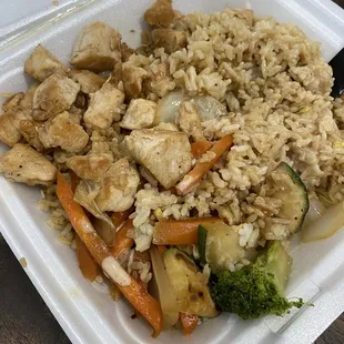 Chicken hibachi. I ate some prior to the photo lol