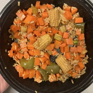 Kung pao chicken with hardly any chicken!