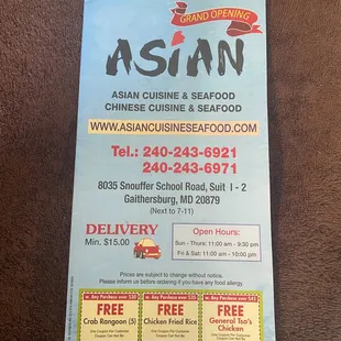 asian cuisine and seafood