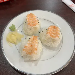 Shrimp nigiri