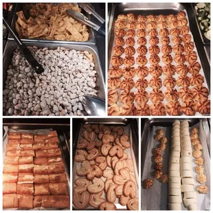 a variety of pastries