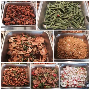 a variety of dishes
