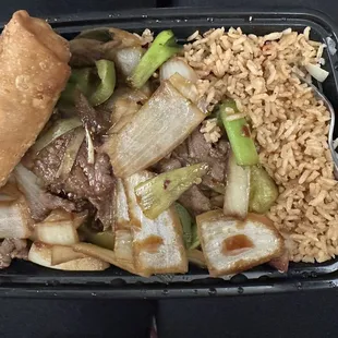 Mongolian Beef Platter