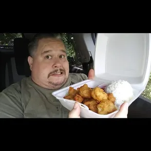 Sweet and sour pork (before sauce)....so good!