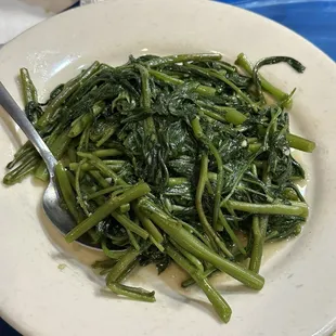 Stir fry water spinach