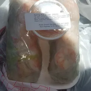 $2.99 is a steal for huge and packed spring rolls!