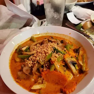 Yellow curry beef, extra spicy