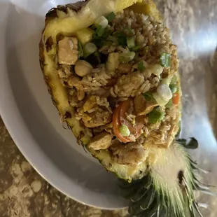 Pineapple rice with tofu