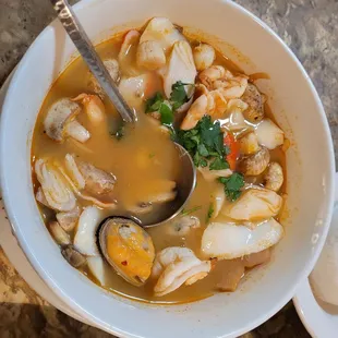 Tom Yum Seafood Soup