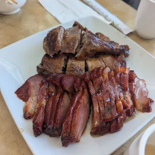 Cha siu pork and duck