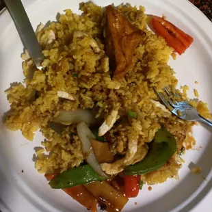 Chicken fried rice is ok