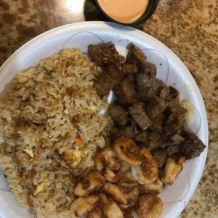 a plate of food on a table