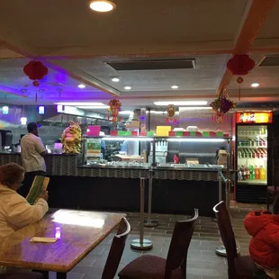 sushi and sashimi, interior