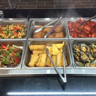 interior, chicken wings and fried chicken