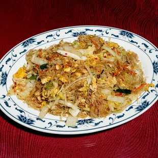 Pad Woon Sen (Stir Fried Bean Thread Vermicelli Noodles)