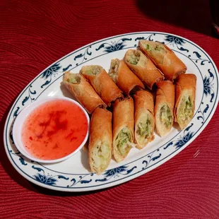 Fried Spring Rolls w/ Sweet Chili Sauce