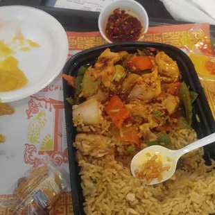 Food was average, still new and clean.,i would recommend if you want quick Chinese foos