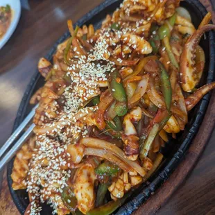 Korean style spicy squid