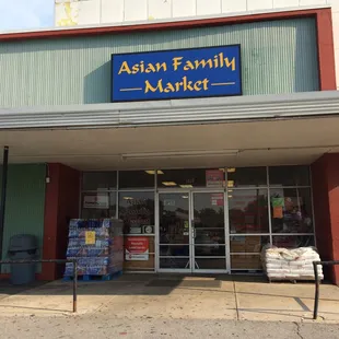 the front of the store