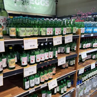 Korean alcohol selection