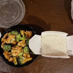 Chicken and broccoli